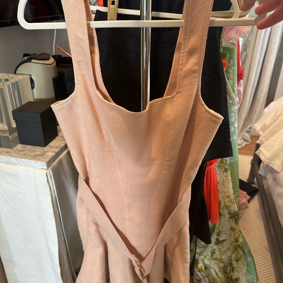 Acler Light Tan Belted Mini Dress - Picture 4 of 4